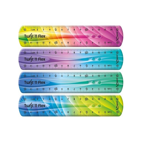 Χάρακας Twist ‘n Flex -DECOR- MAPED 15cm - Image 2