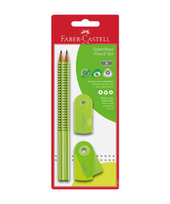 ΣΕΤ ΓΡΑΦΗΣ FABER CASTEL 2 ΜΟΛΥΒΙΑ GRIP ΛΑΧΑΝΙ ΓΟΜΑ ΚΑΙ ΞΥΣΤΡΑ