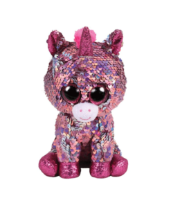 ty Beanie Boos Flippables Χνουδωτό Sequin Μονόκερος Ροζ 15 Εκ