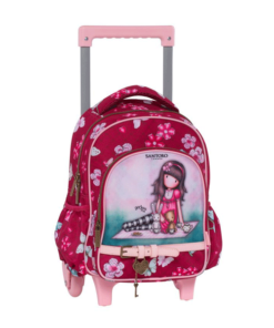 ΣΧΟΛΙΚΗ ΤΣΑΝΤΑ TROLLEY ΝΗΠΙΟΥ SANTORO GORJUSS FUCHSIA