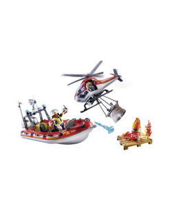 Alternative view of Playmobil City Life Πυροσβεστικό Σκάφος Και Ελικόπτερο 70335